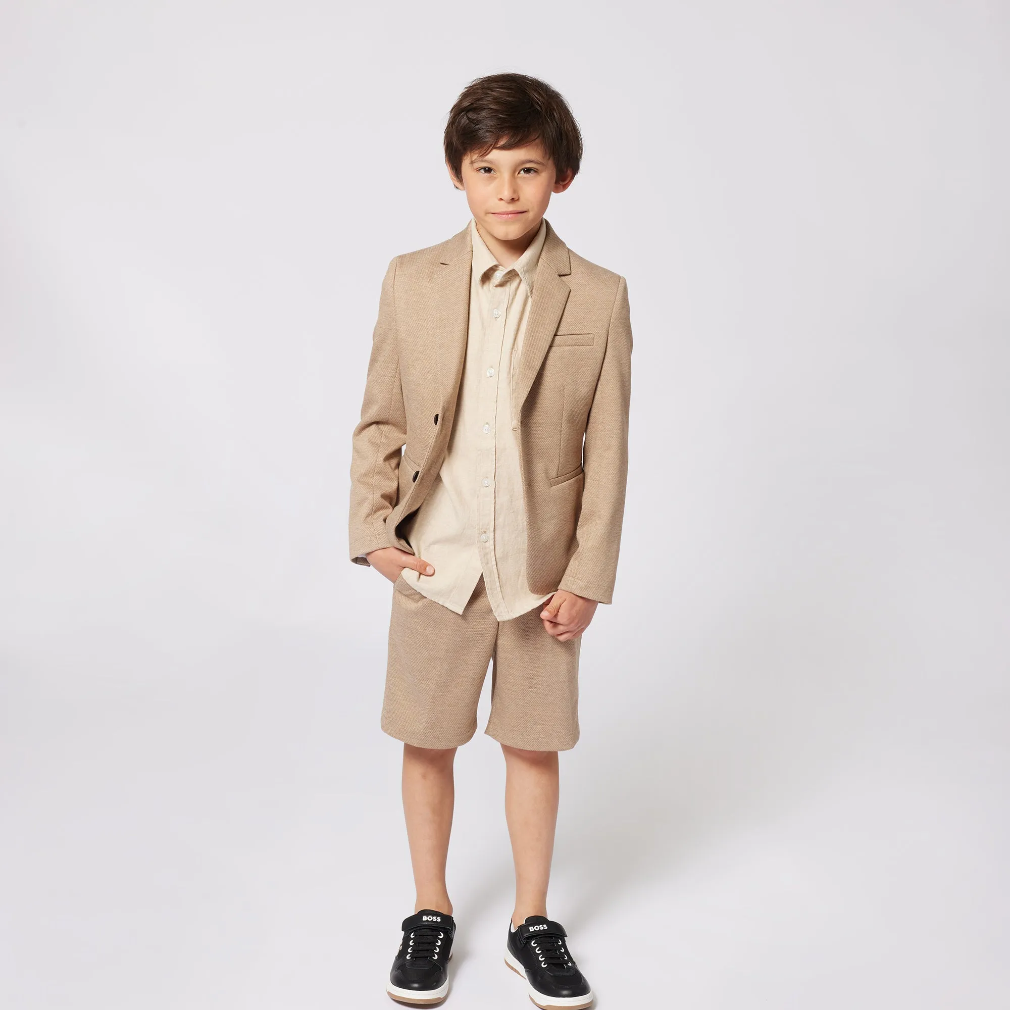 Boys Khaki Bermuda Shorts