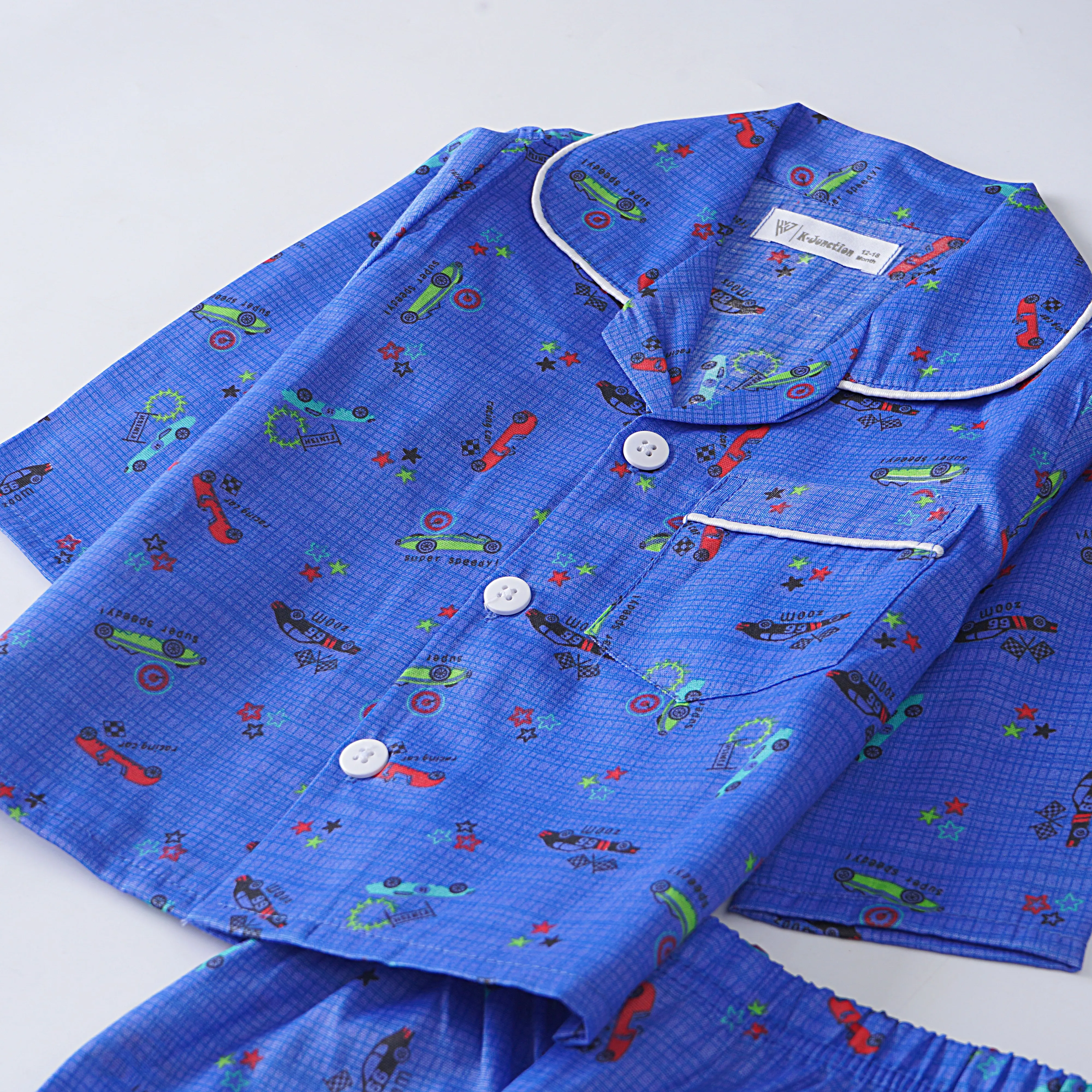 Boys Night Suit Full Sleeves  Cars