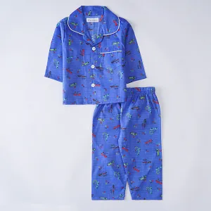 Boys Night Suit Full Sleeves  Cars