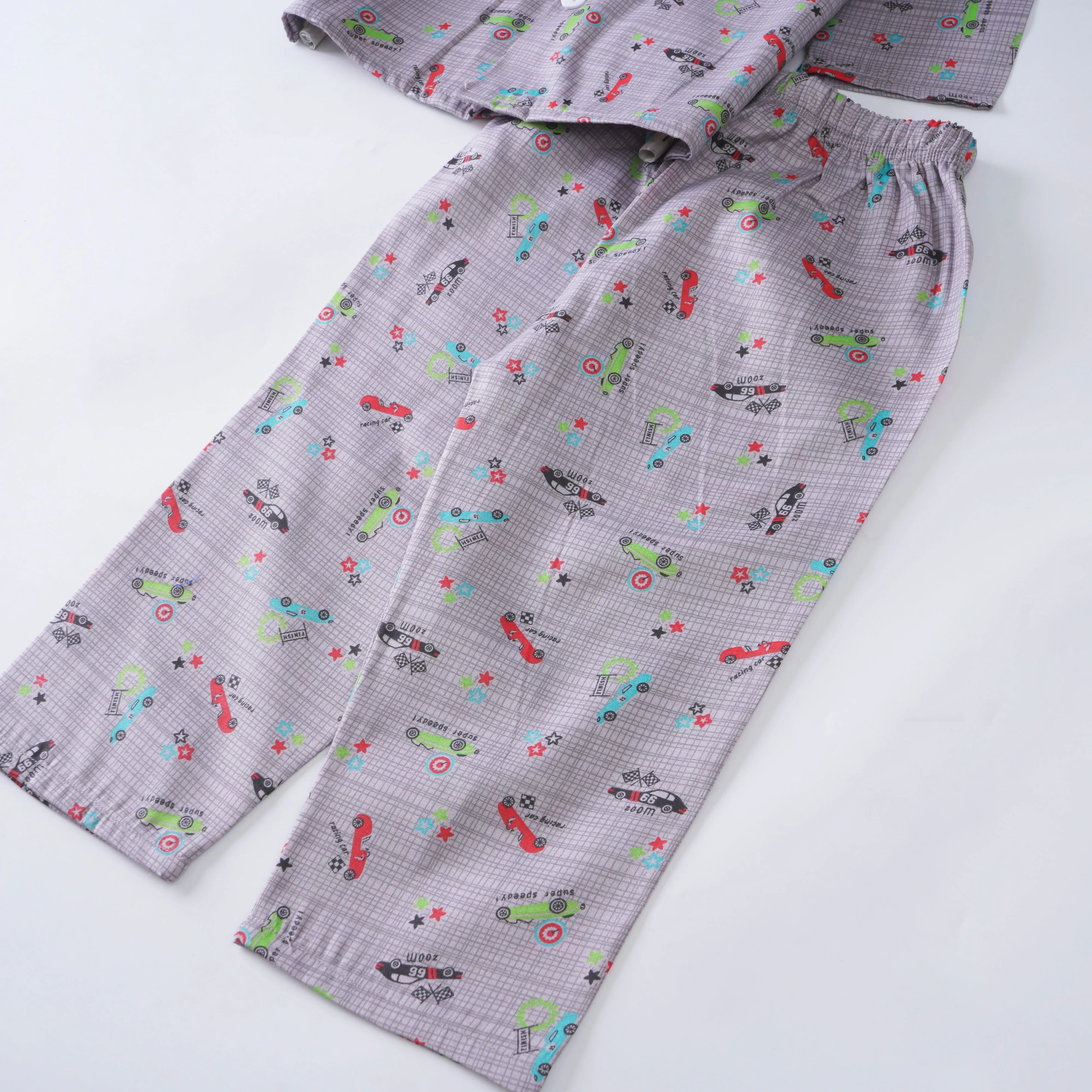 Boys Night Suit Full Sleeves  Cars