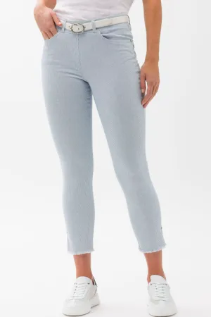 Brax Rafaela Lavina Fringe Pinstripe Capri 12-6118