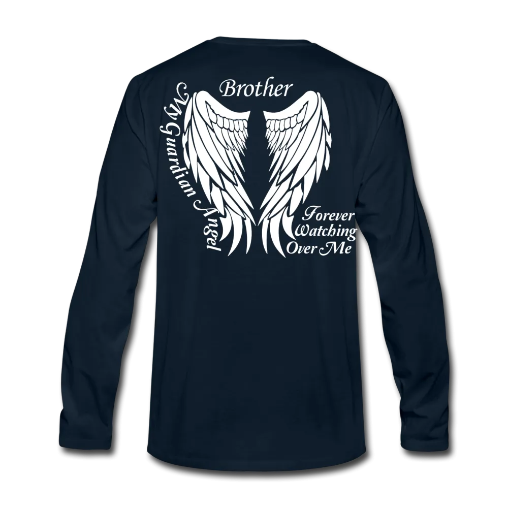 Brother Guardian Angel Men's Premium Long Sleeve T-Shirt