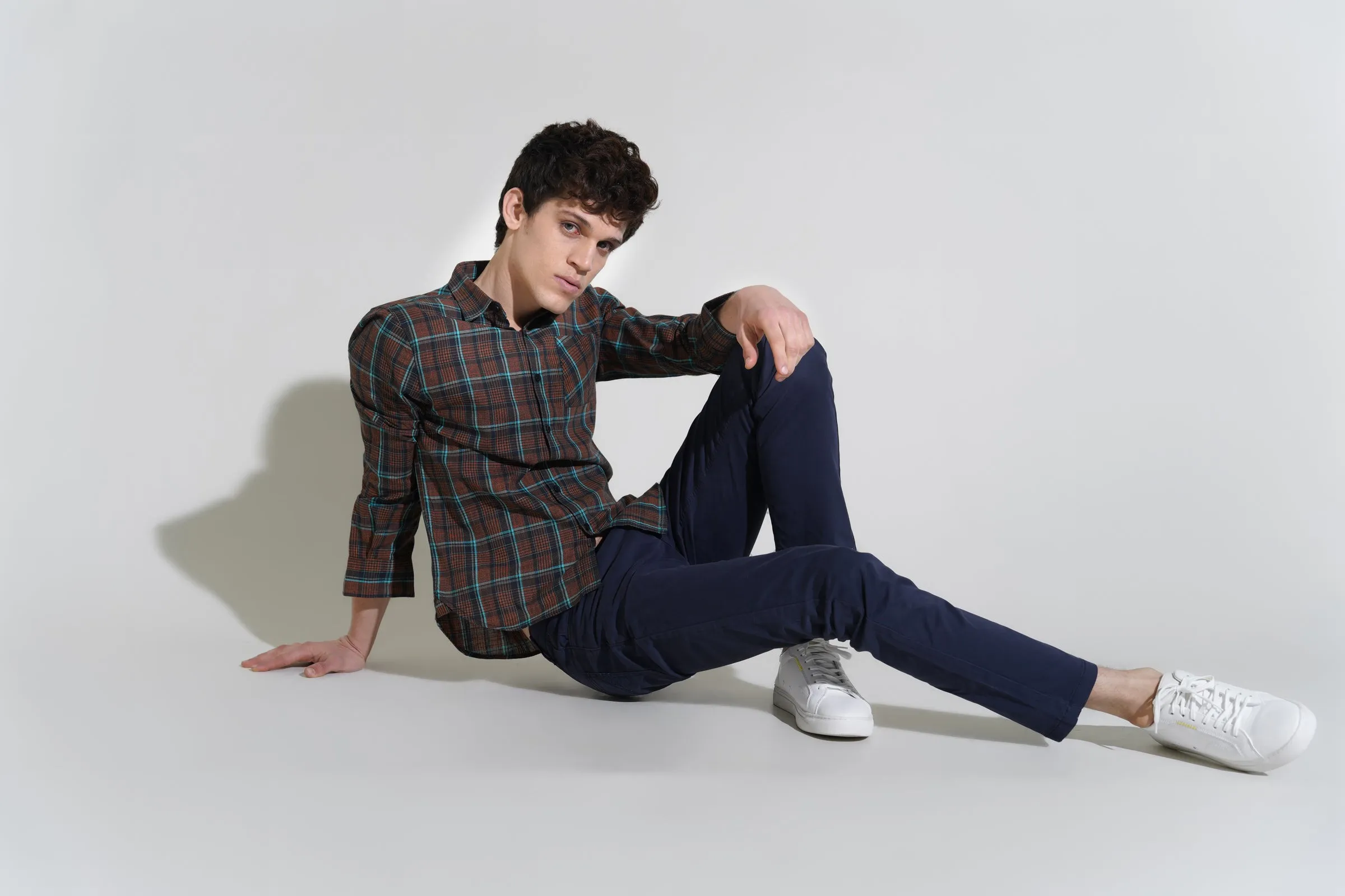 Brown Glen Check Shirt