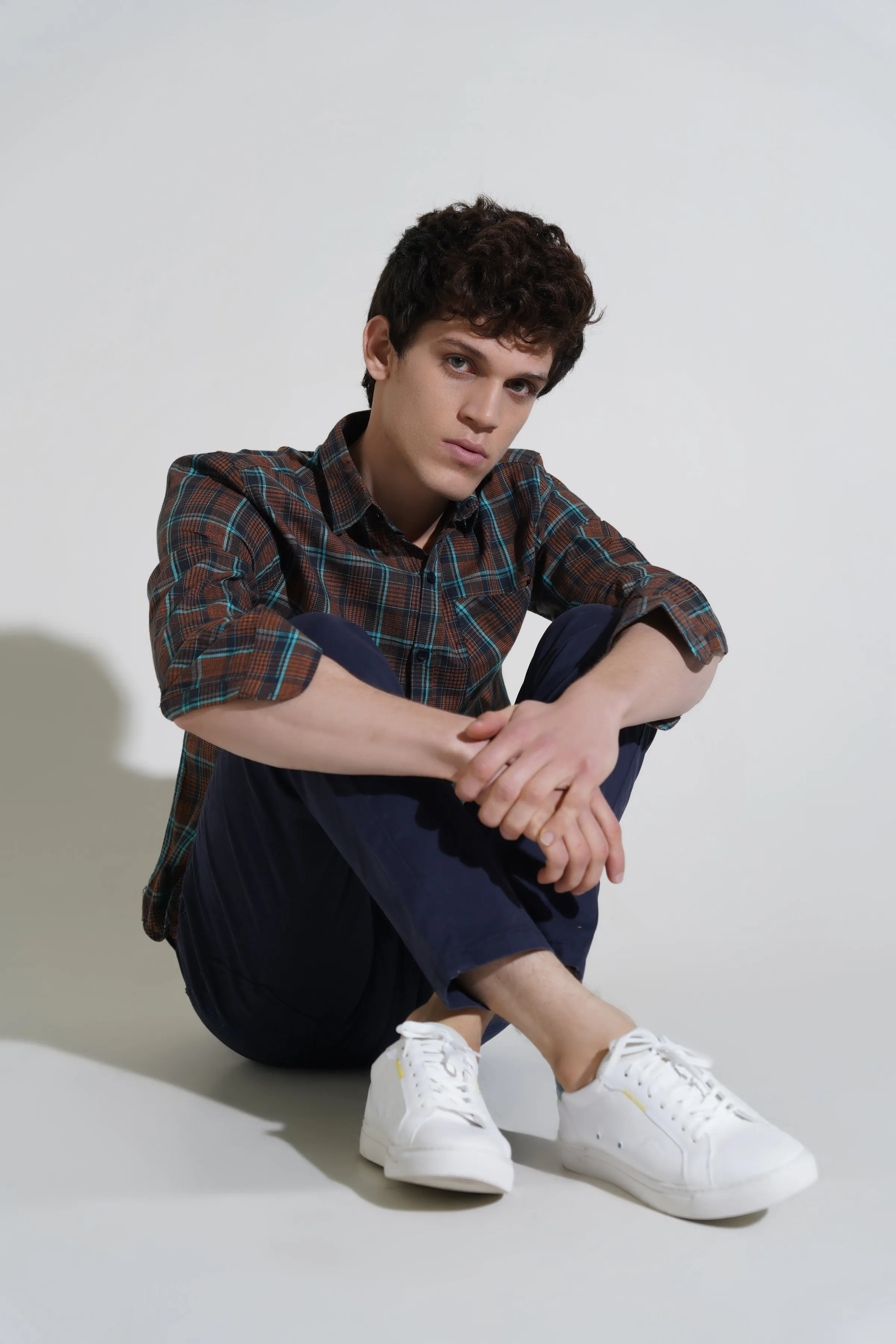 Brown Glen Check Shirt