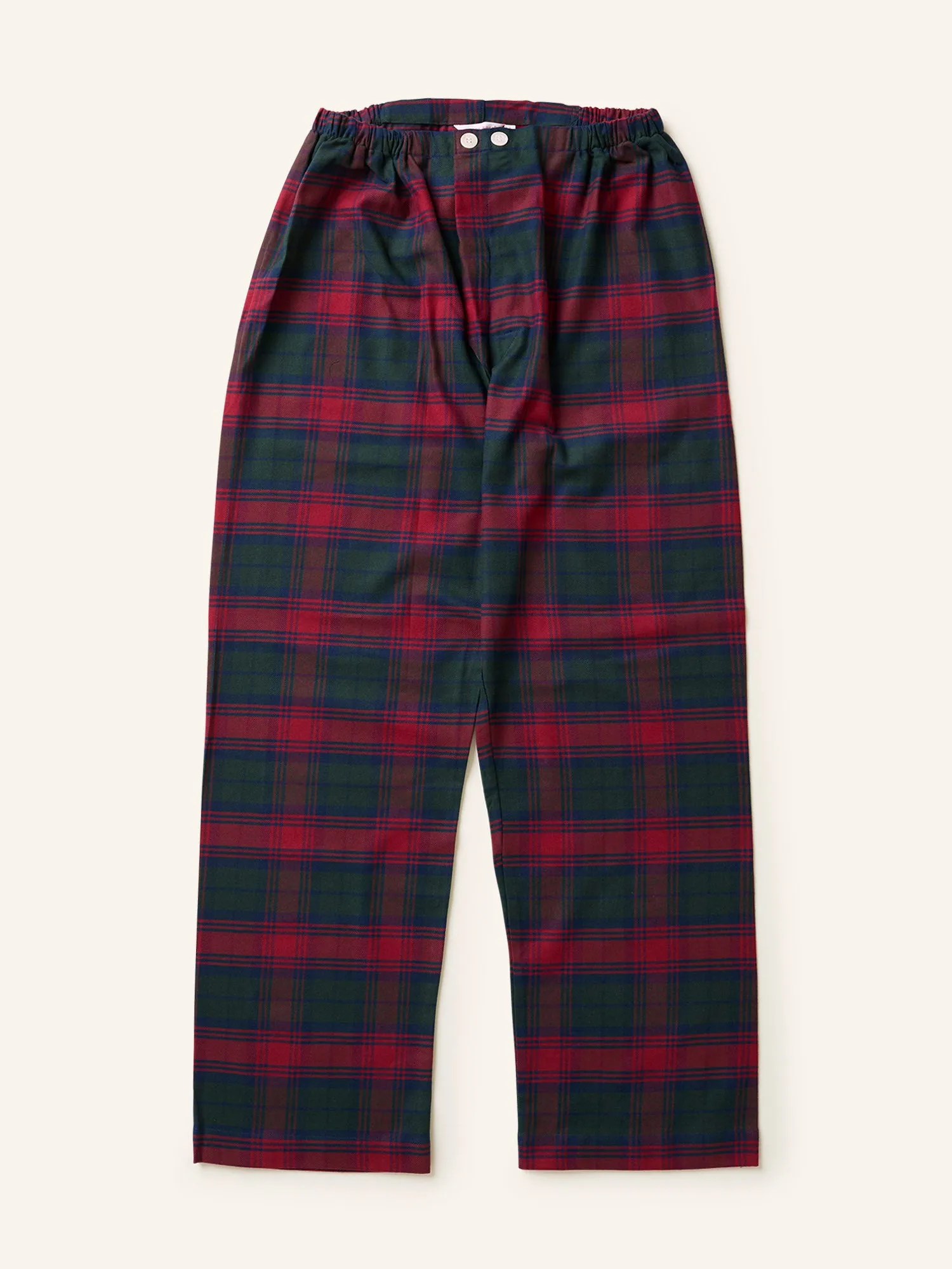 Brushed Cotton Pyjamas Red Tartan