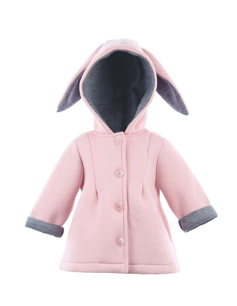 Bunny Hooded Jacket Pink