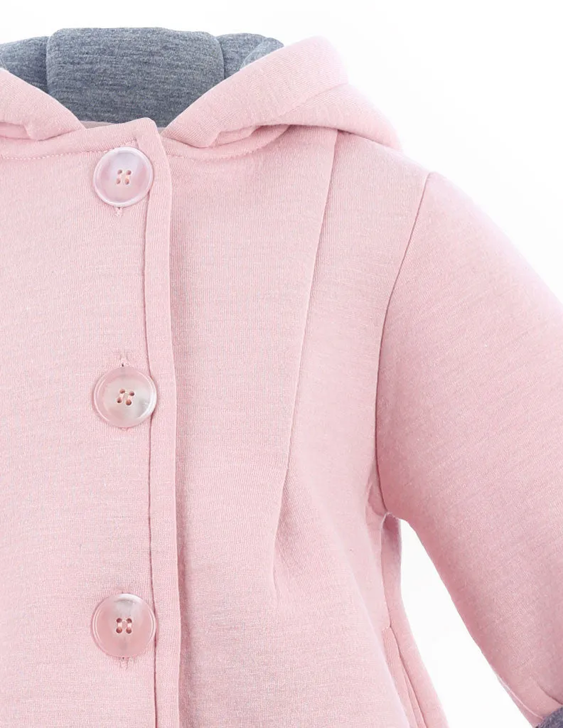 Bunny Hooded Jacket Pink