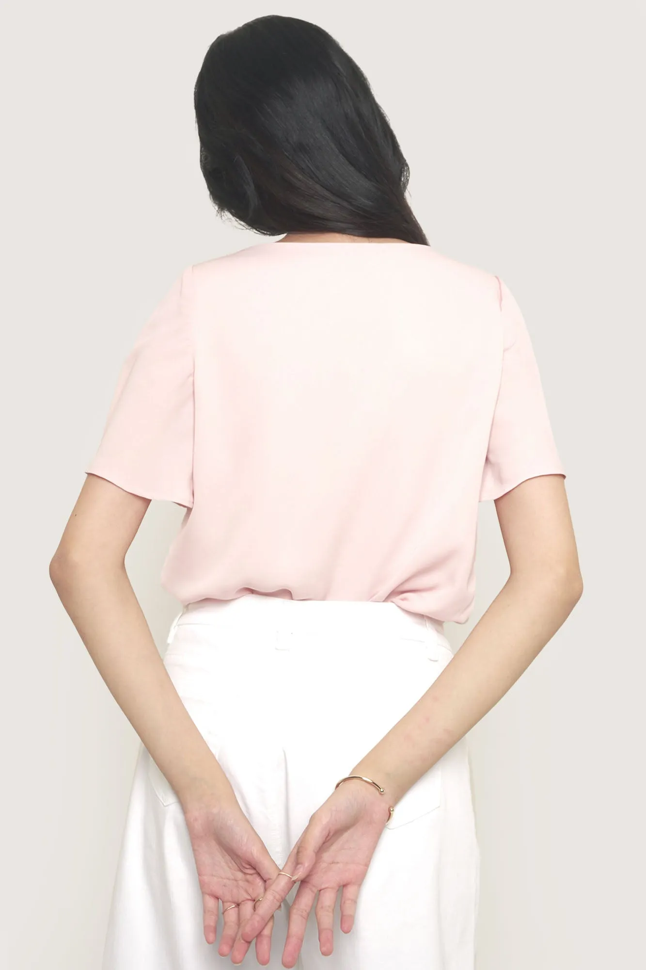 Button Down Square Neck Top