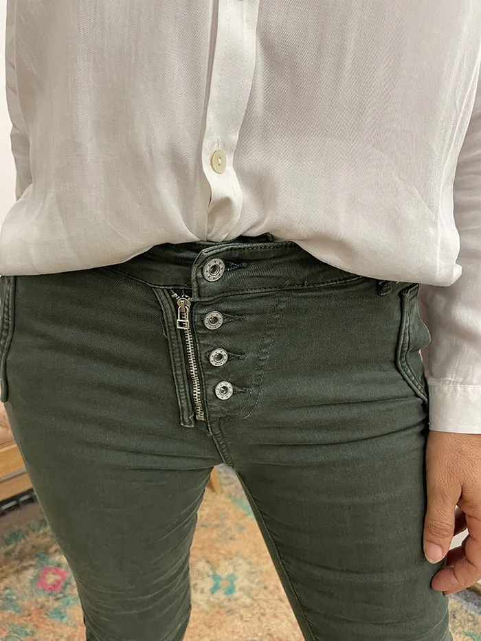 Button Jean - Military