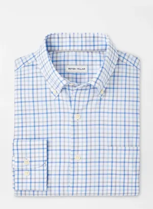 CALGARY CROWN LITE COTTON STRETCH SHIRT - BLUE POPPY