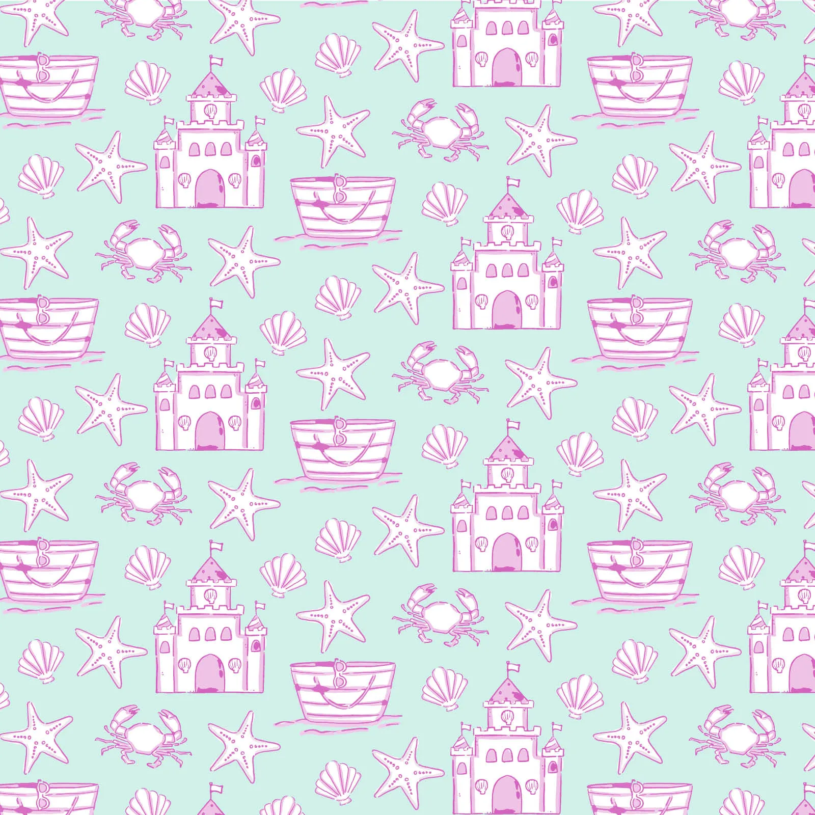 Camden Girls' Dress - Sandcastles Pink