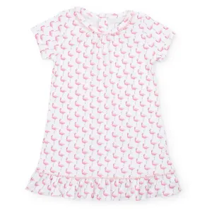 Camden Girls' Pima Cotton Dress - Fabulous Flamingos