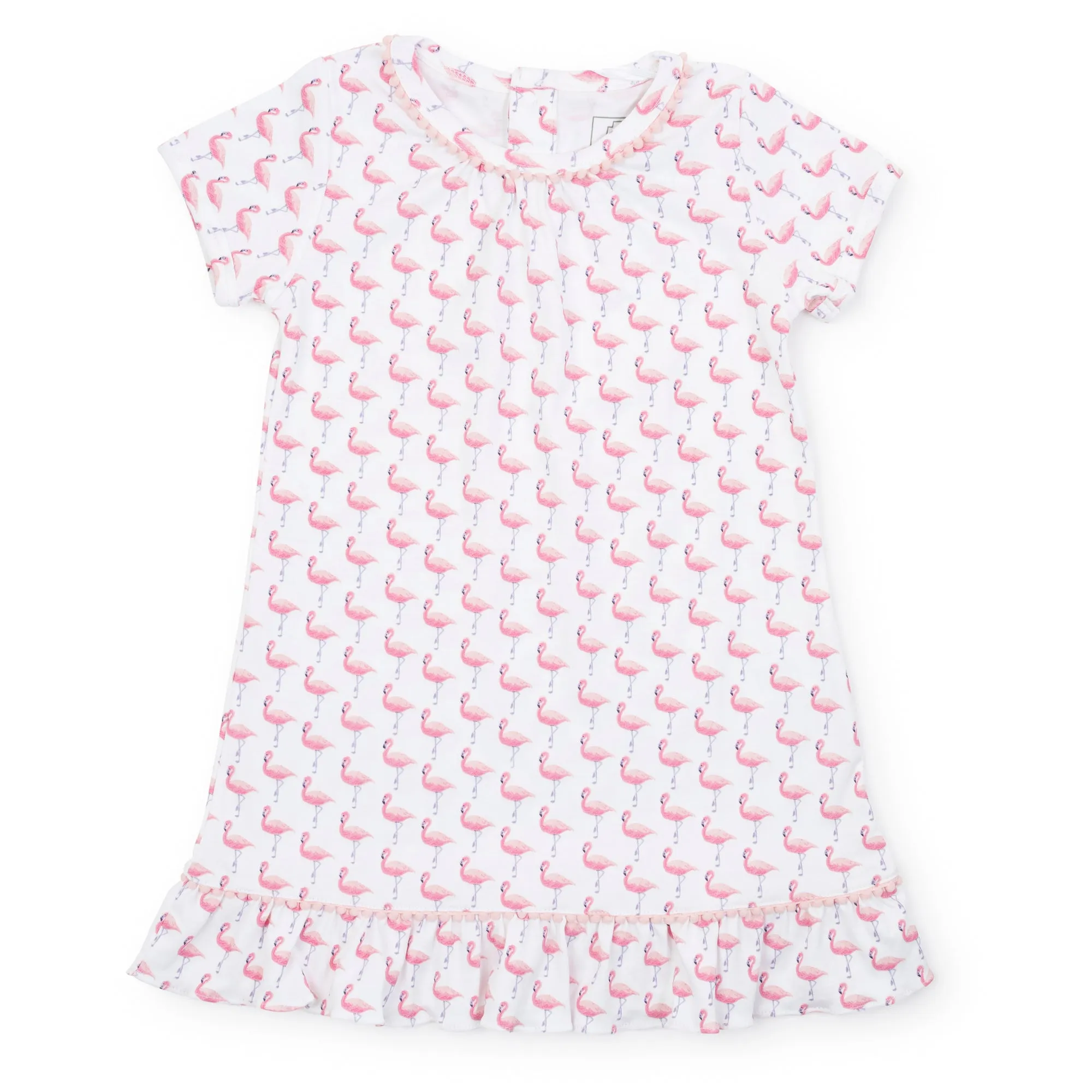Camden Girls' Pima Cotton Dress - Fabulous Flamingos
