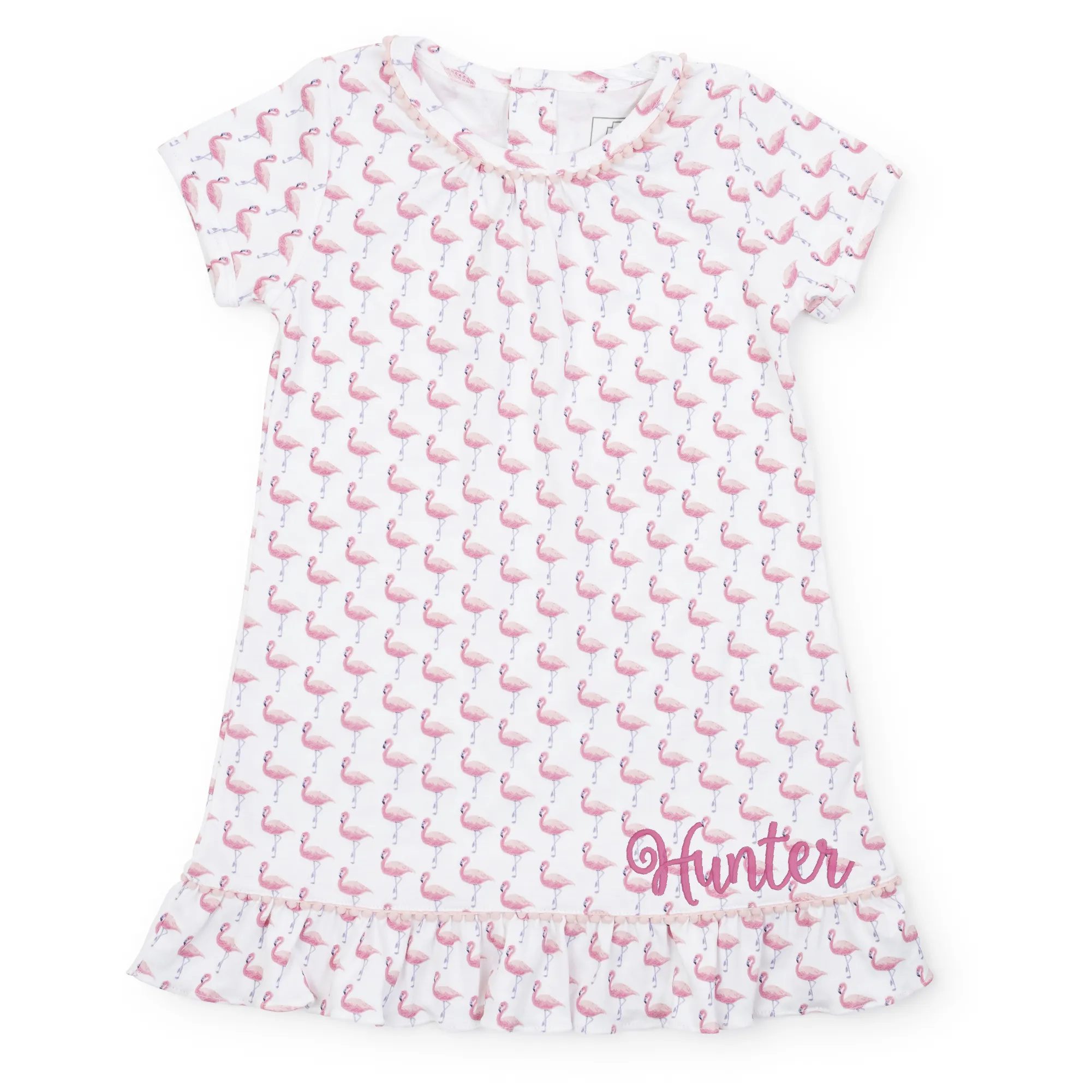 Camden Girls' Pima Cotton Dress - Fabulous Flamingos