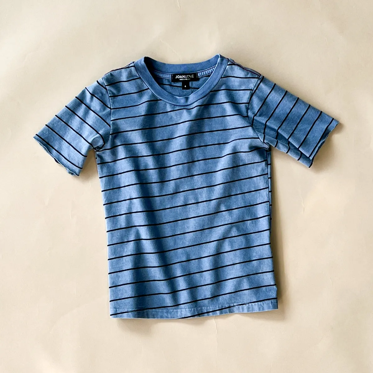 Cameron Pinstripe Tee | Denim