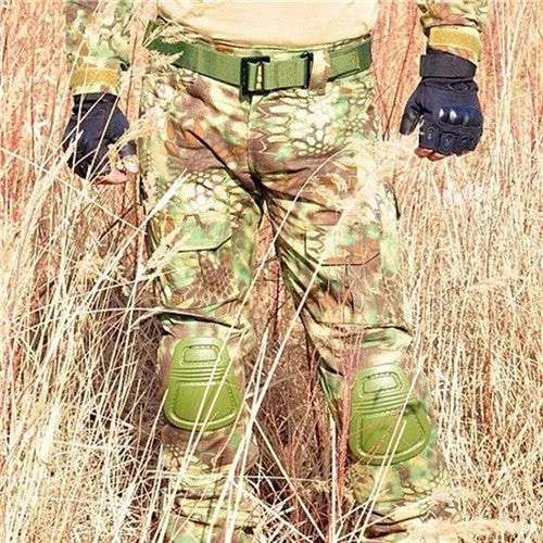 Camouflage Military Tactical Pants Army Military Uniform Trousers Airsoft Paintball Combat Cargo Pants With Knee Pads