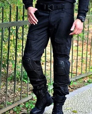 Camouflage Military Tactical Pants Army Military Uniform Trousers Airsoft Paintball Combat Cargo Pants With Knee Pads