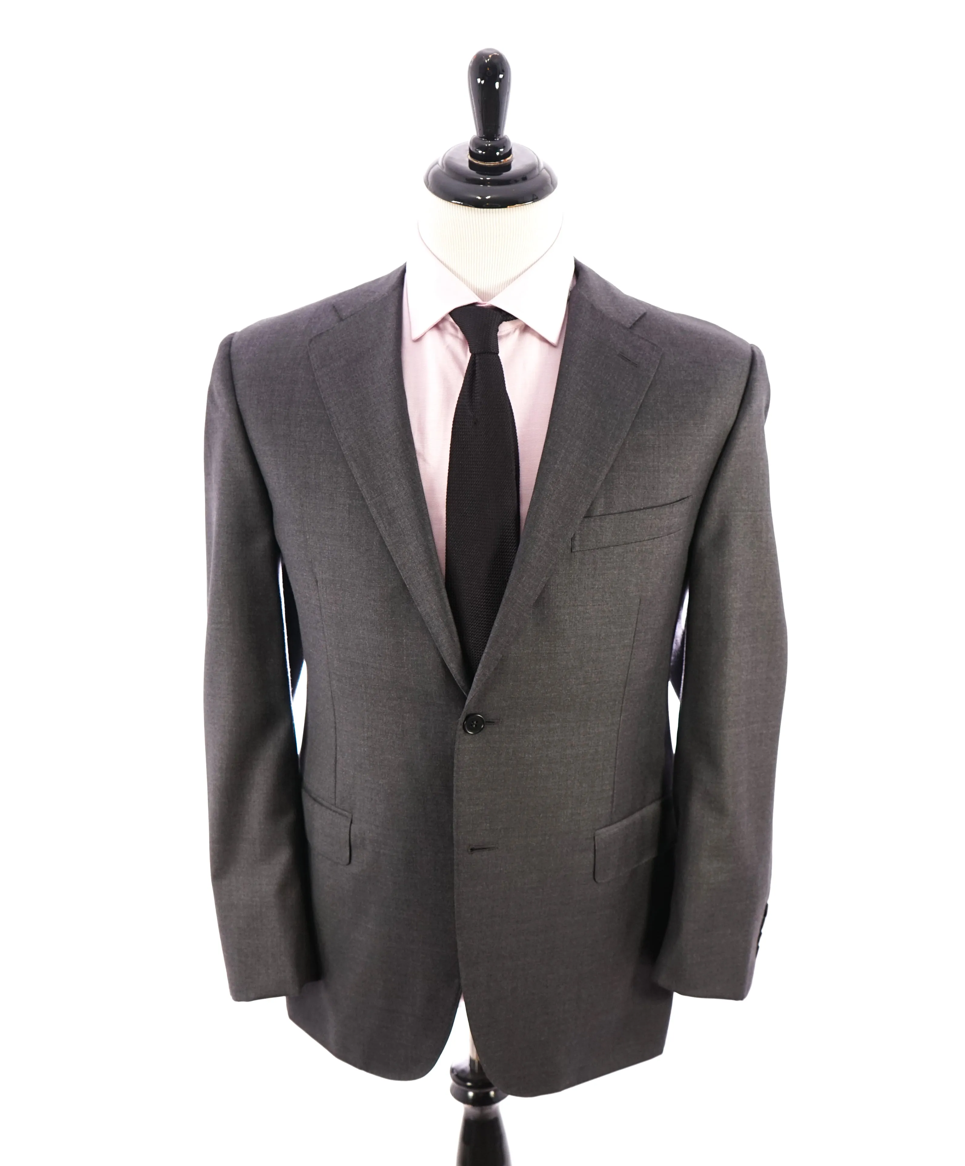CANALI - Gray Charcoal *CLOSET STAPLE* Notch Lapel Iconic Suit -  42R
