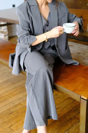 Caroline Pants in Charcoal Grey