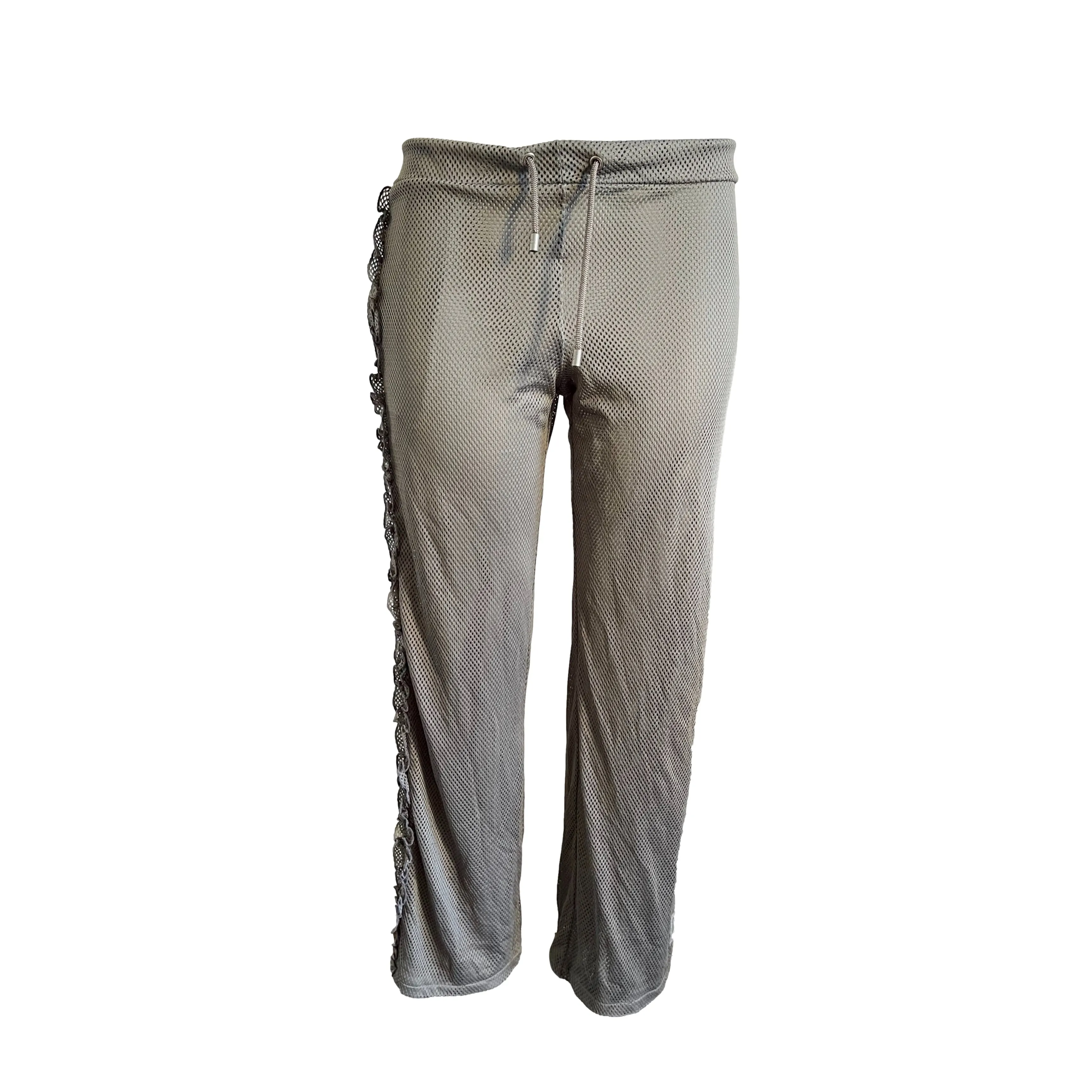 Chanel Grey Mesh Logo Pants 💰