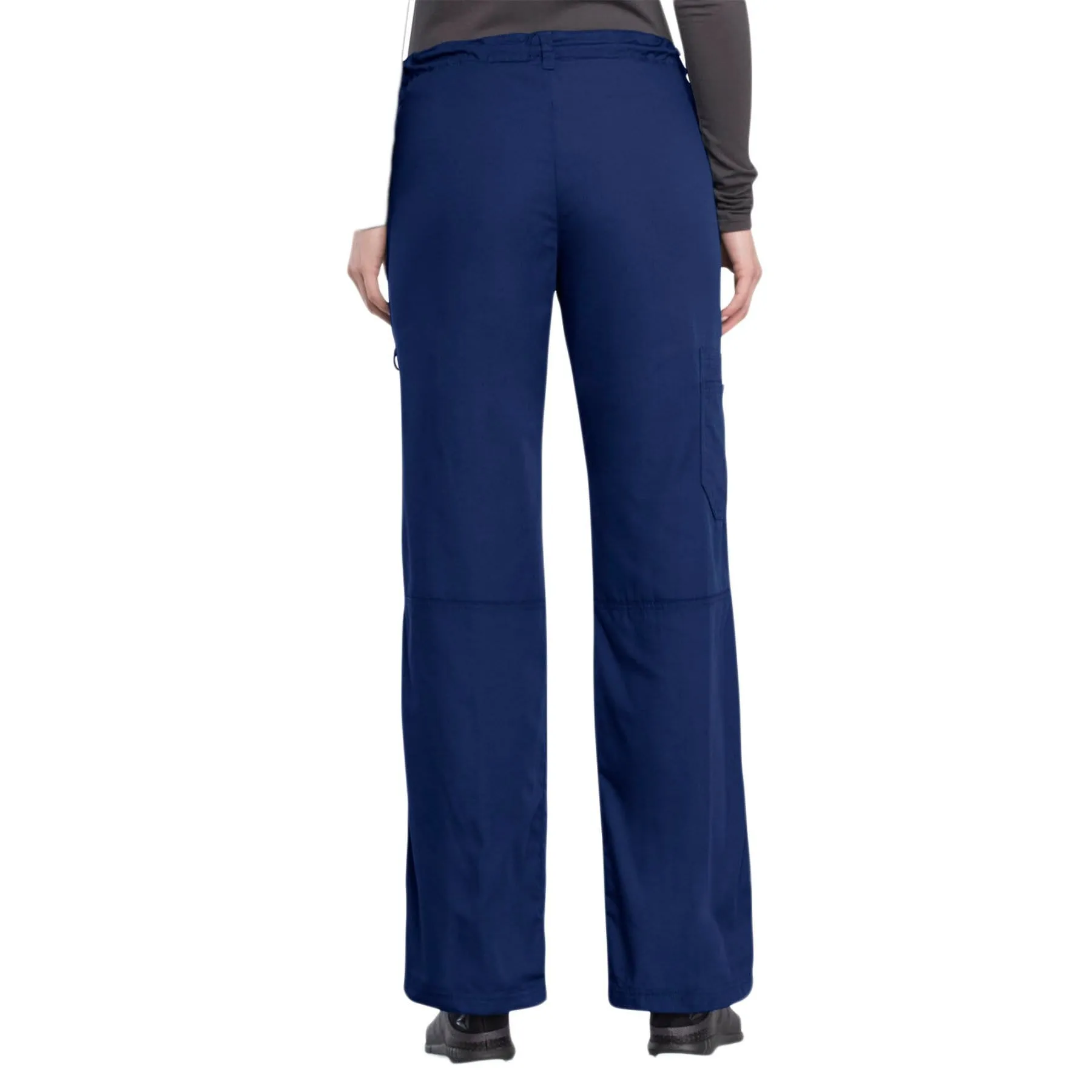 Cherokee Workwear 4020 Scrubs Pants Women's Low Rise Drawstring Cargo Navy