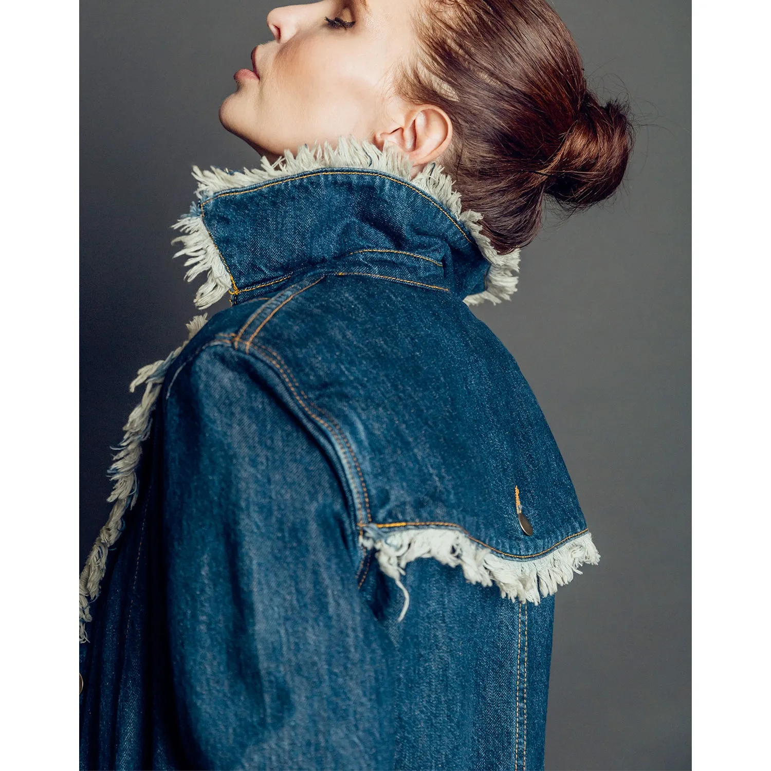 CHICAGO DENIM COAT KNEE LENGTH