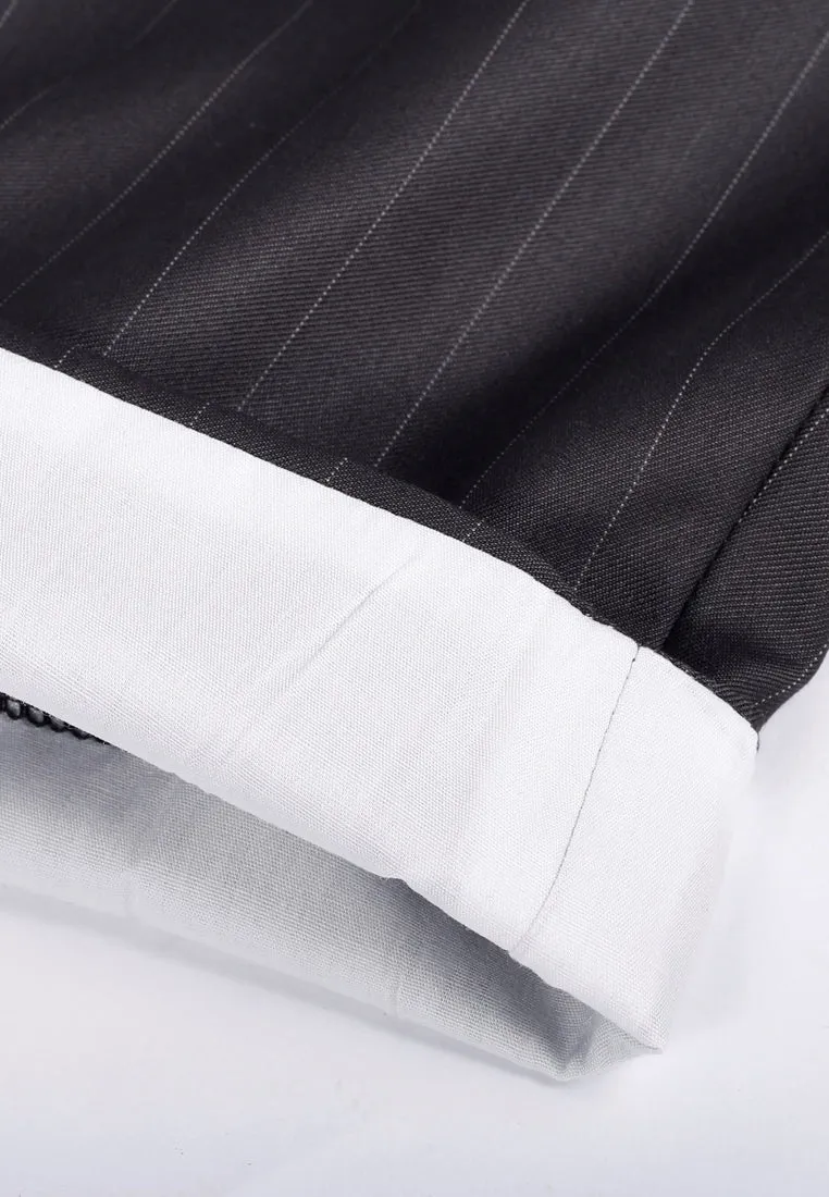 Chill like a gent mid-rise pinstripe pants