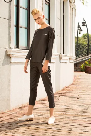 Chill like a gent mid-rise pinstripe pants