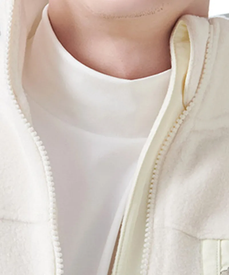 CHUCUCHU Winter Zip-up Fleece Outerwear [UNISEX] - White