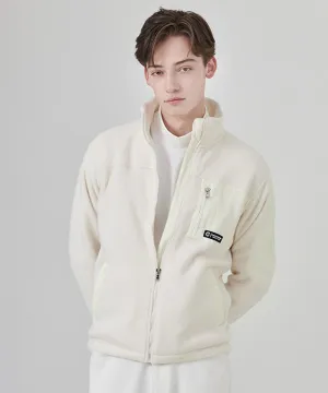 CHUCUCHU Winter Zip-up Fleece Outerwear [UNISEX] - White