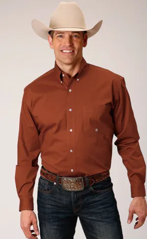 CL03-001-0366-2024 Roper Shirt L/S Solid Rust