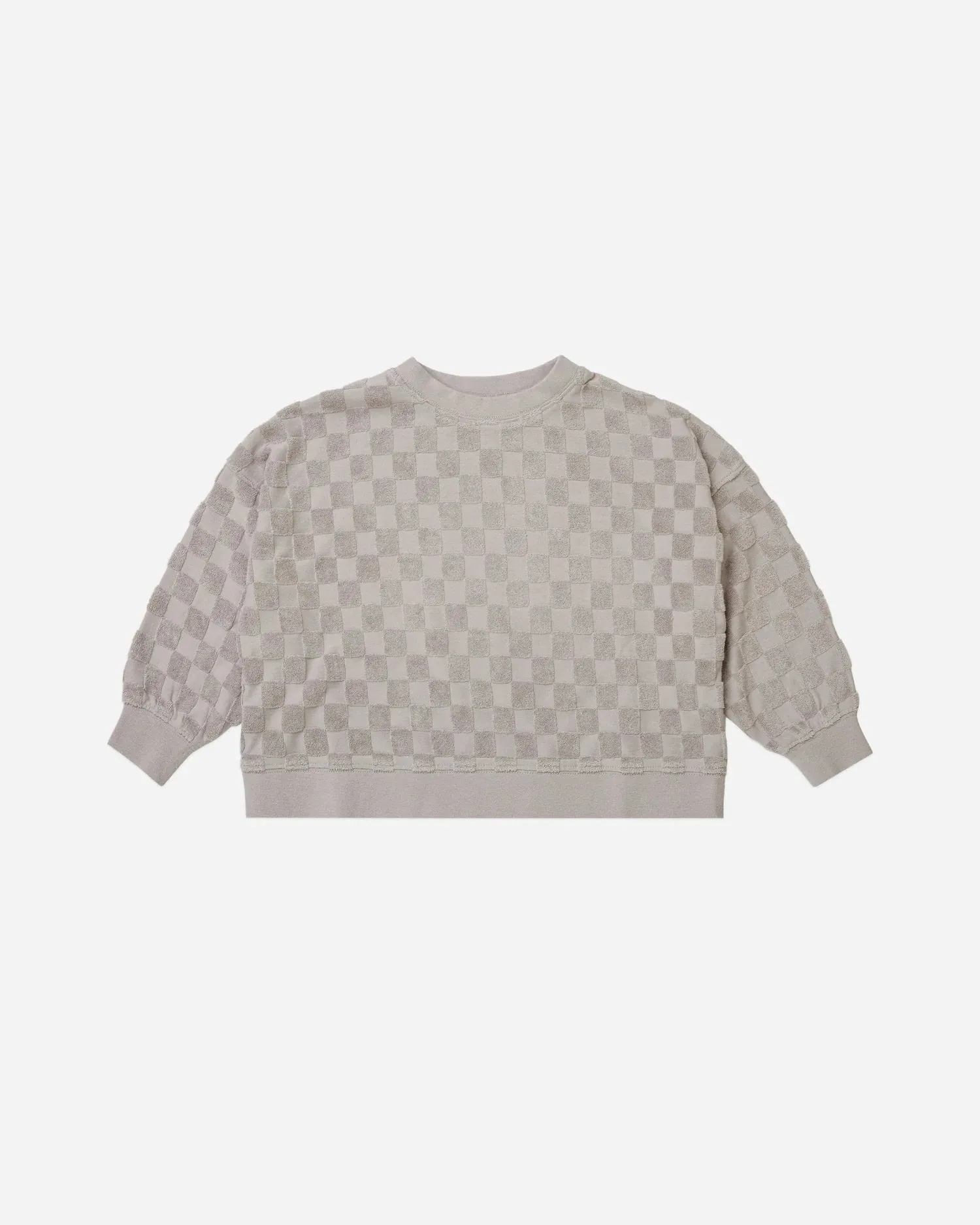 Cloud Check Crew Neck