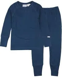 Coccoli Boys 2 Piece Ribbed Cotton Pajamas in Navy : Sizes 2T to 14