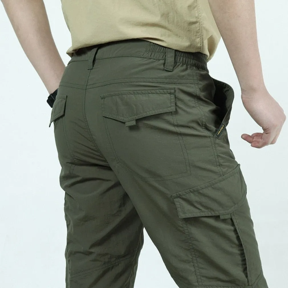 ContiNent 33 Thin Army Military Pants Tactical Cargo Trousers Men Waterproof Quick Dry Breathable Pants Male Casual Slim Bottom Trouser 4XL
