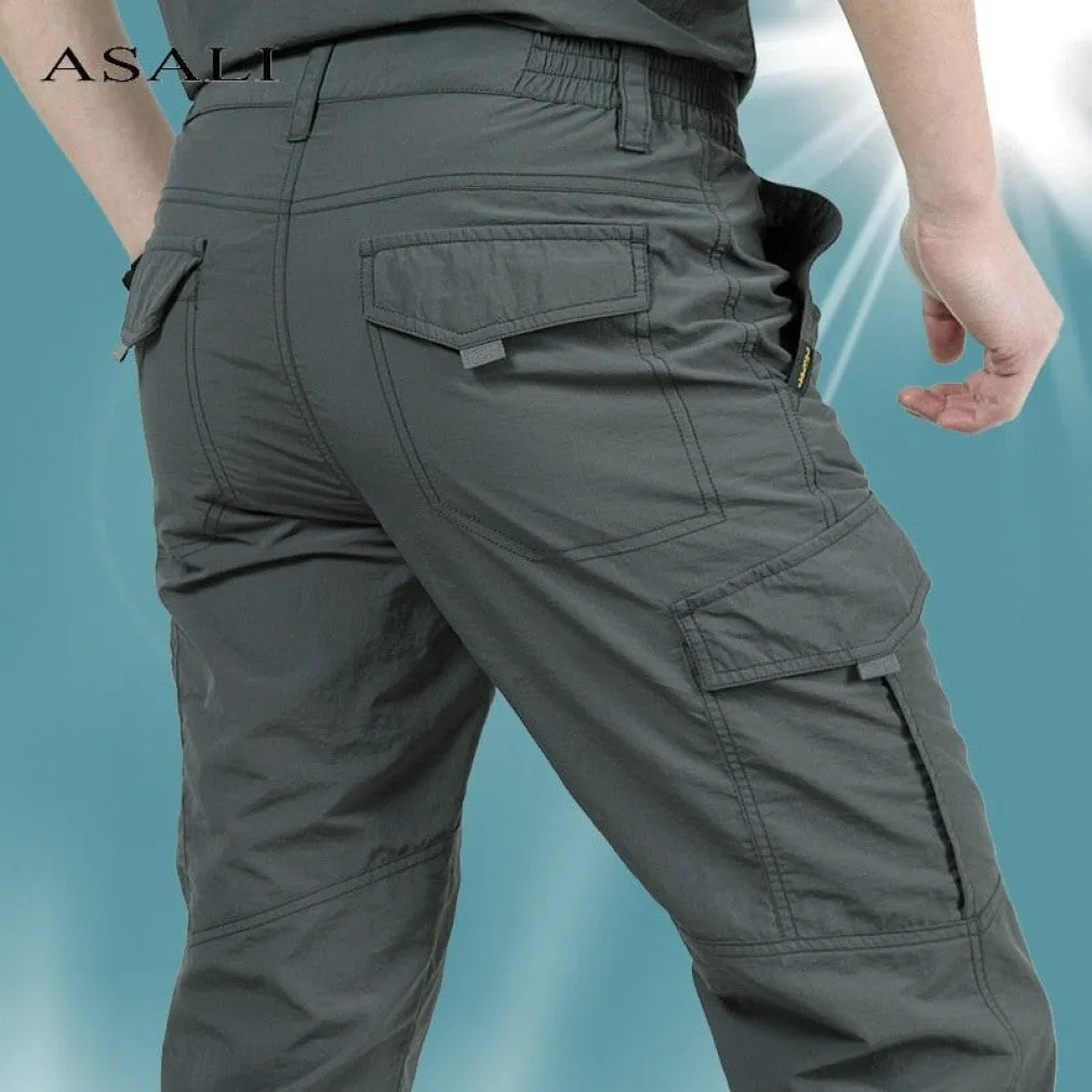 ContiNent 33 Thin Army Military Pants Tactical Cargo Trousers Men Waterproof Quick Dry Breathable Pants Male Casual Slim Bottom Trouser 4XL