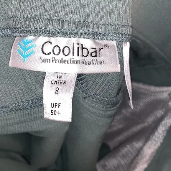 COOLIBAR SPF 50 Olive Green Bermuda Shorts Size 8