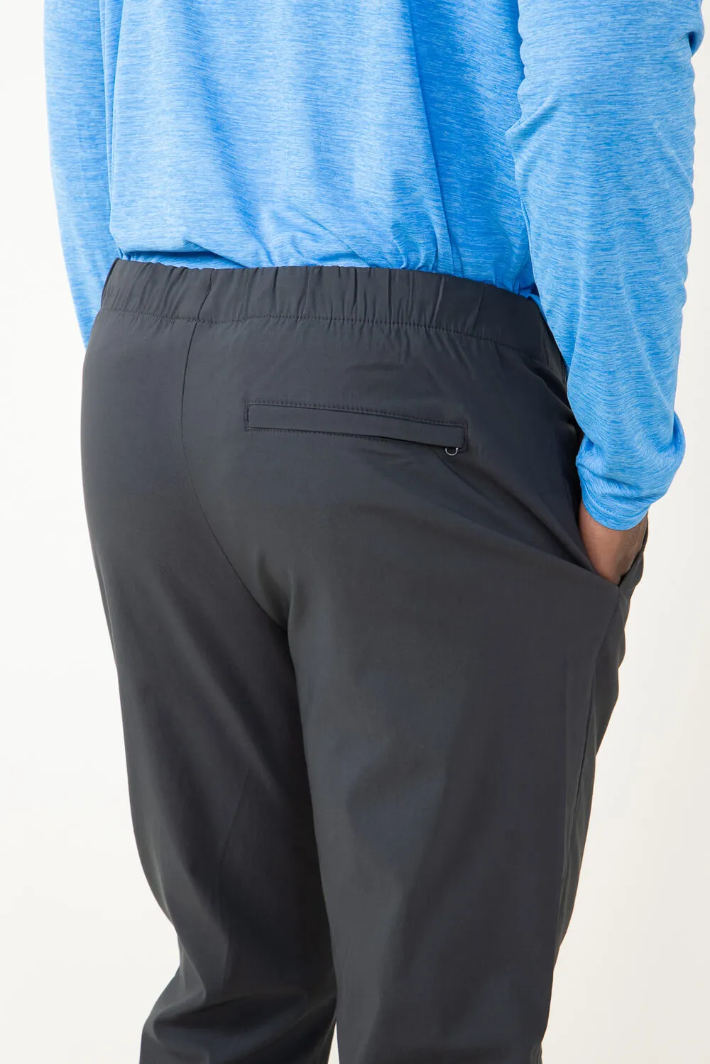 Copper & Oak Elastic File Tech Jogger Pants for Men in Grey | K4S4164-FORGEDIRON