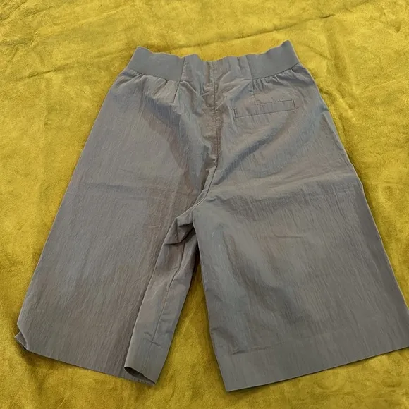 COS Pleated Front A-line Bermuda Shorts Olive Green Khaki Classic Demure Luxe