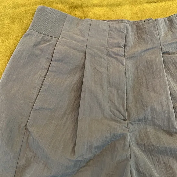 COS Pleated Front A-line Bermuda Shorts Olive Green Khaki Classic Demure Luxe