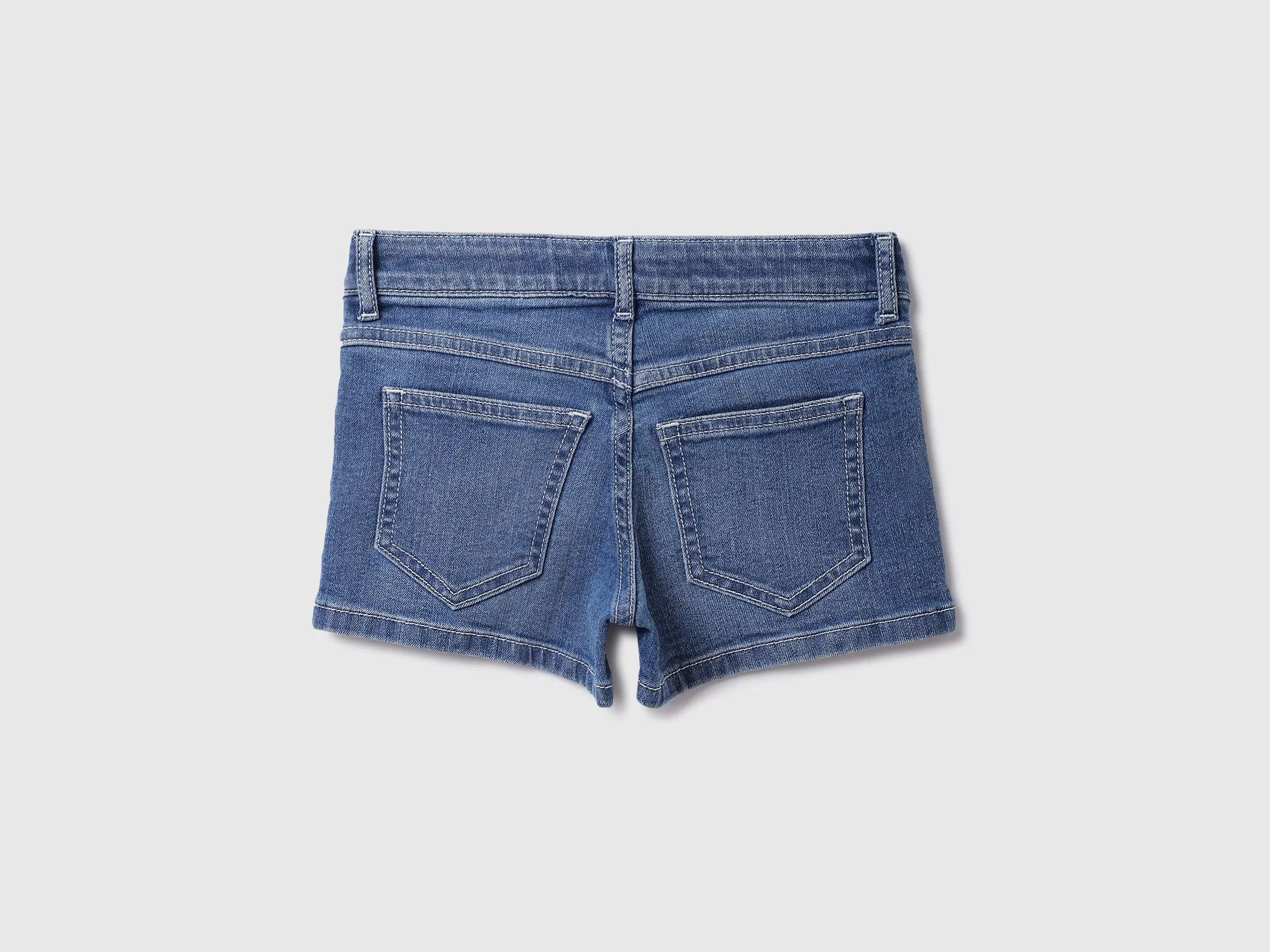 Cotton Blend Solid Regular Length Girls Shorts
