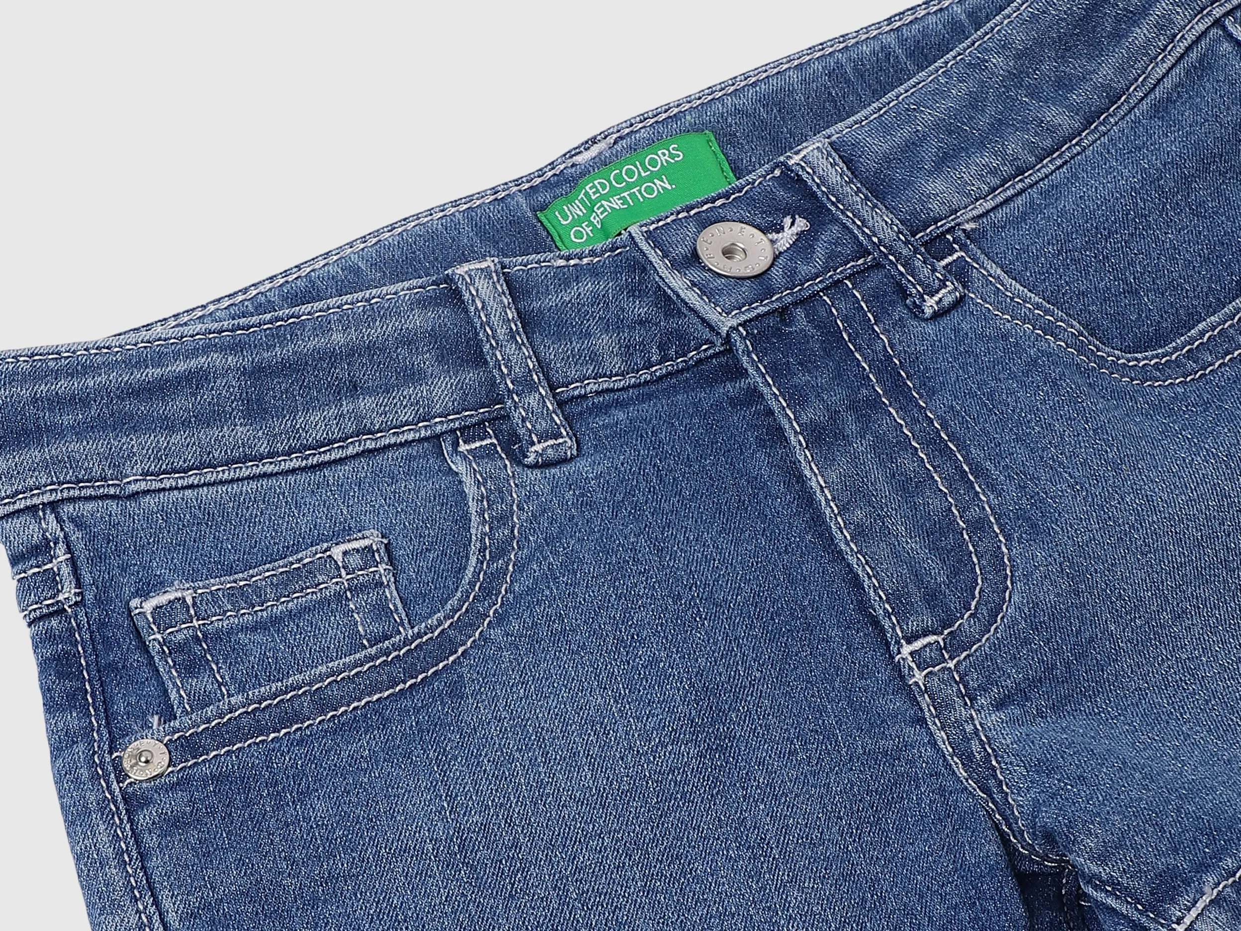 Cotton Blend Solid Regular Length Girls Shorts