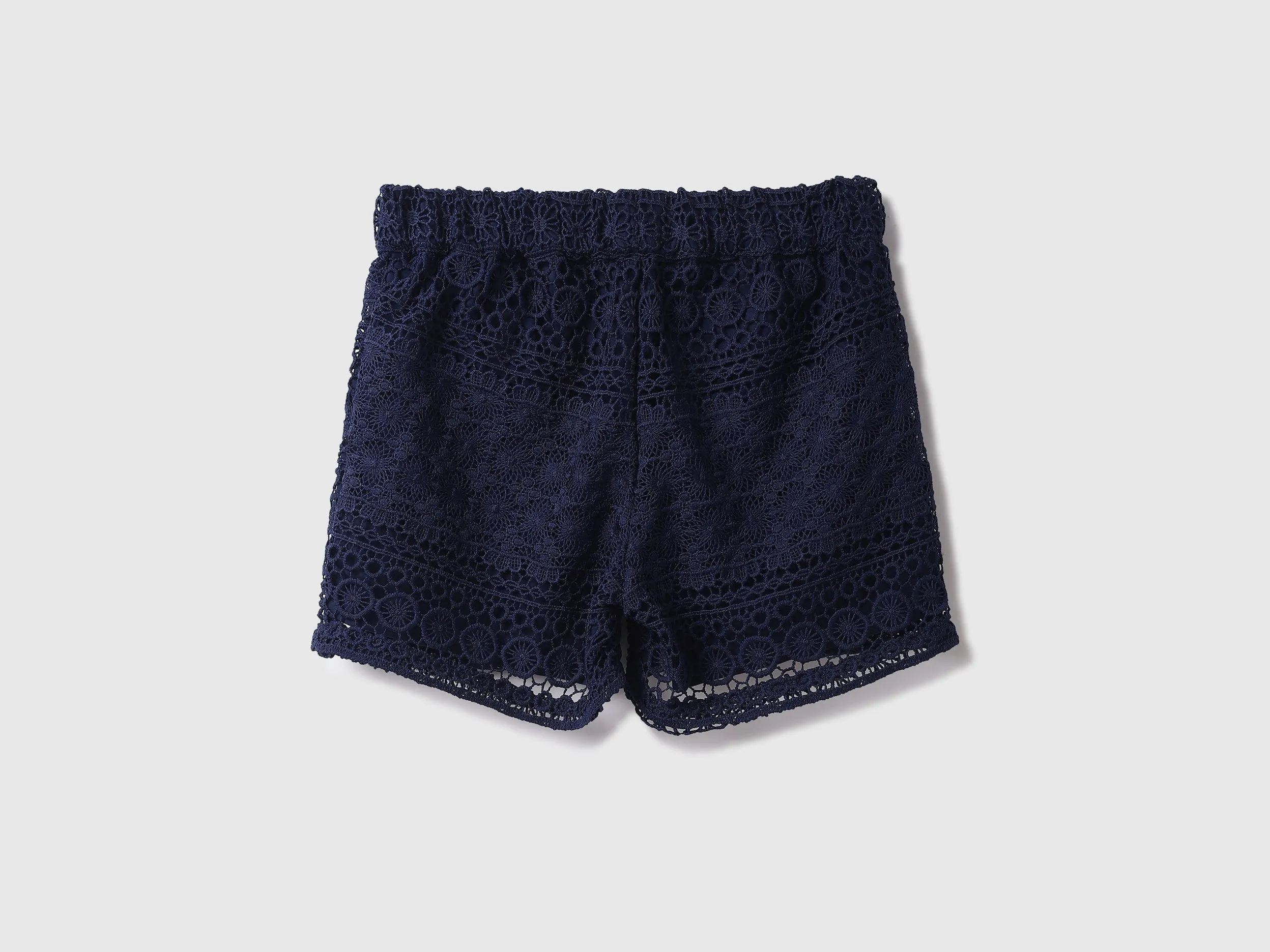 Cotton Embroidery Regular Length Girls Shorts