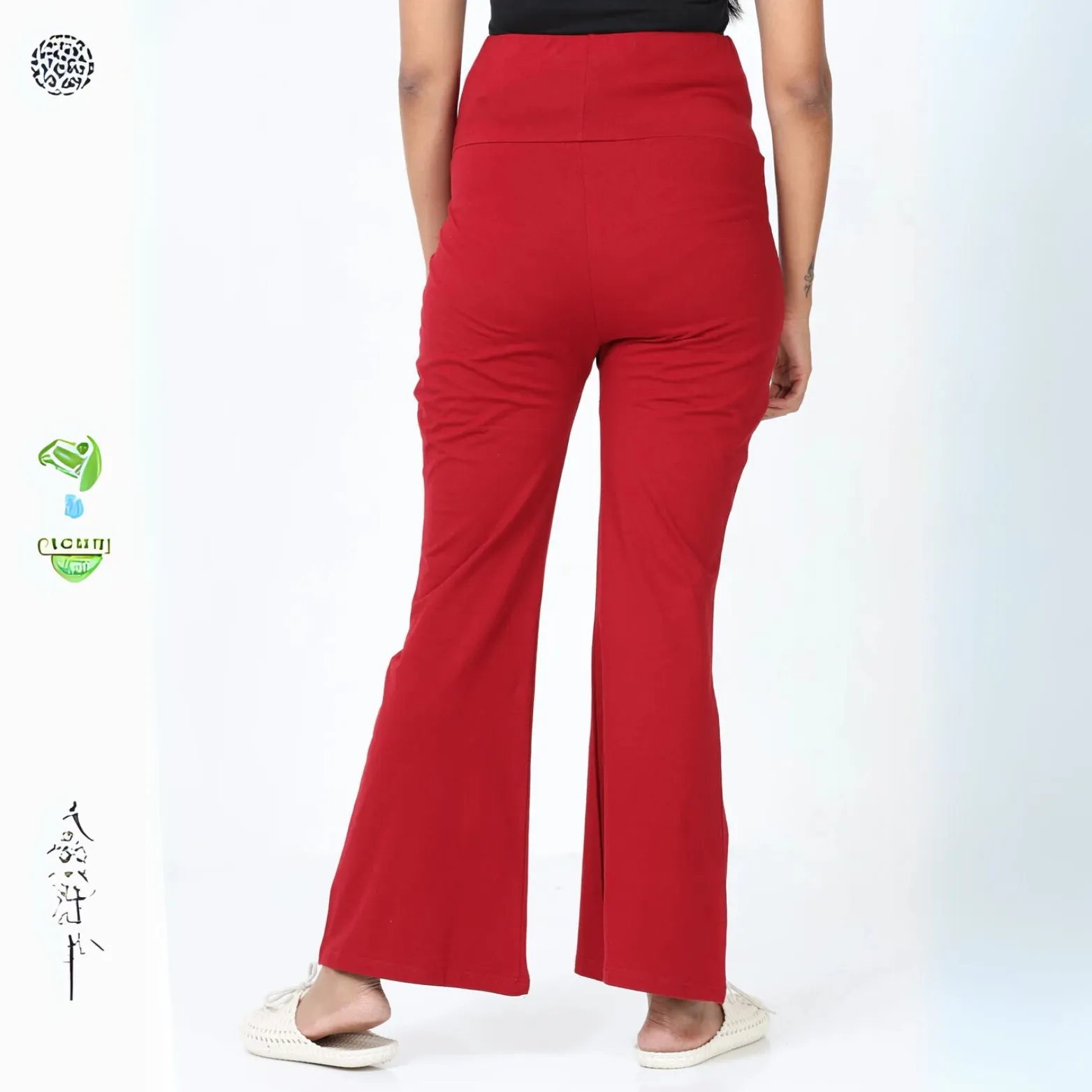 Cotton Maternity RED Plazo