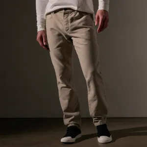 Cotton Moleskin 5 Pocket Pant - Light Tan Pigment