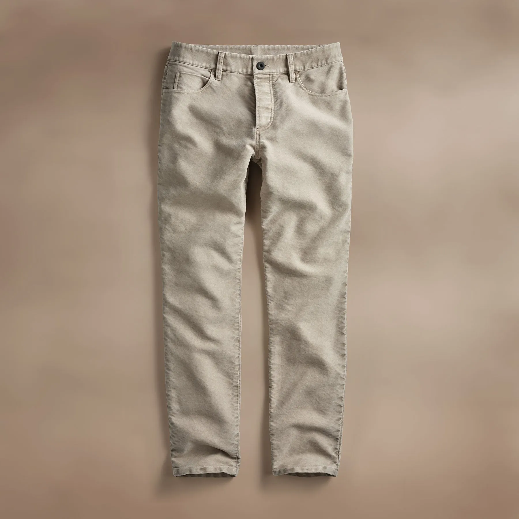 Cotton Moleskin 5 Pocket Pant - Light Tan Pigment