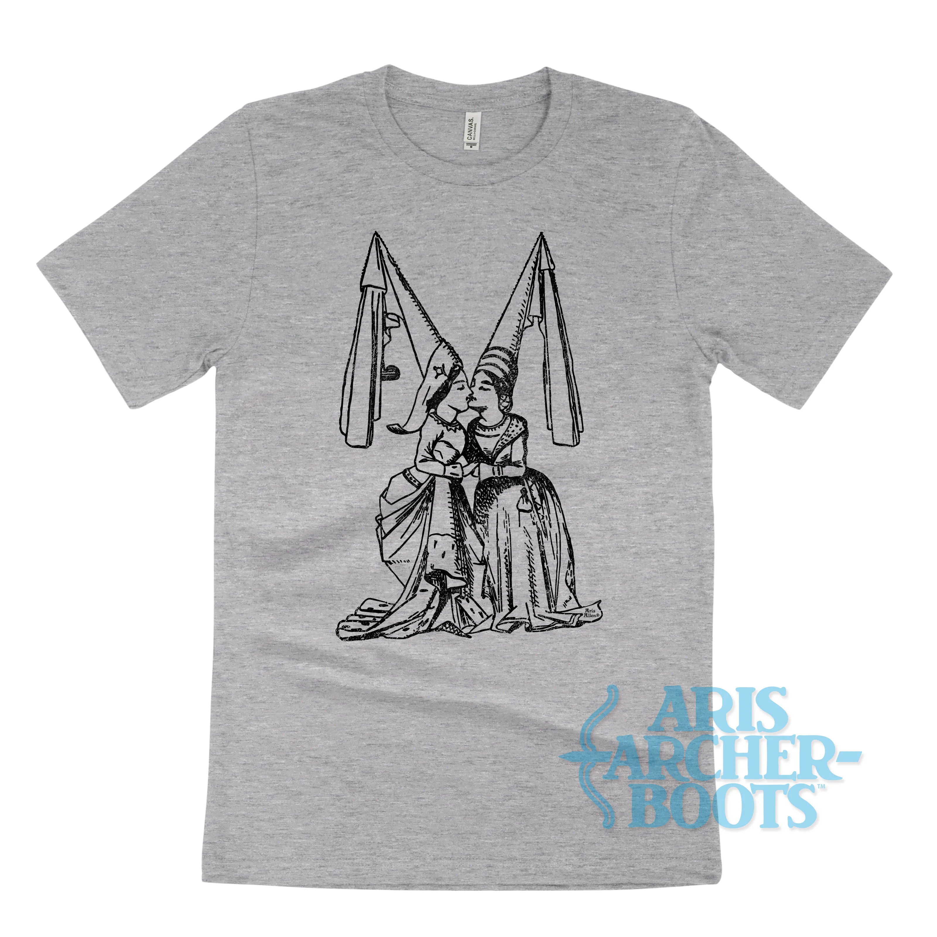 Court Ladies Kissing Unisex T-Shirt