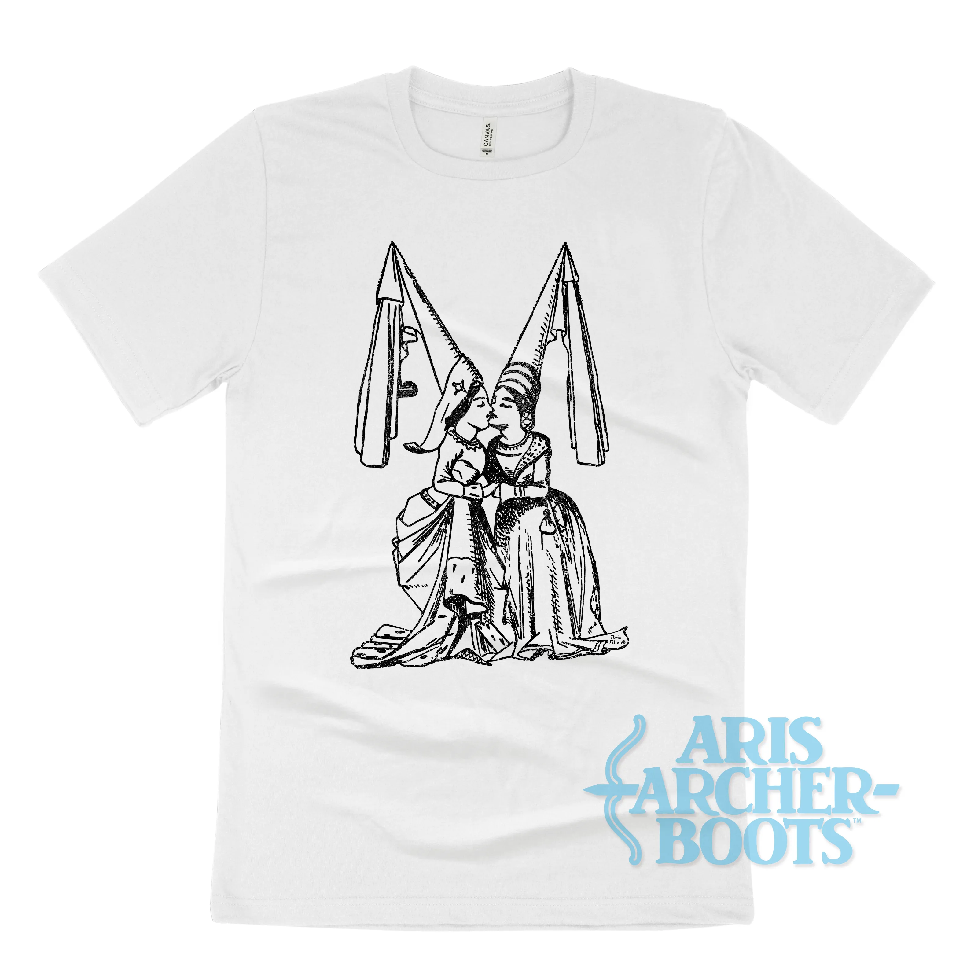 Court Ladies Kissing Unisex T-Shirt