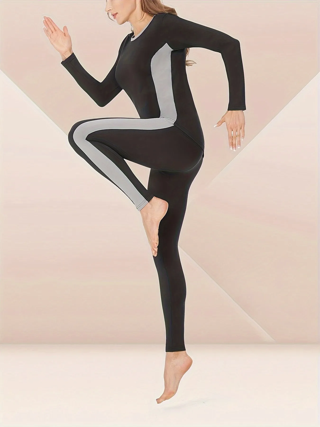 Cozy Thermal Underwear Set - Women's Long Sleeve Crew Neck Loungewear & Underwear Sets for Cold Weather - Soft, Breathable, and Comfortable