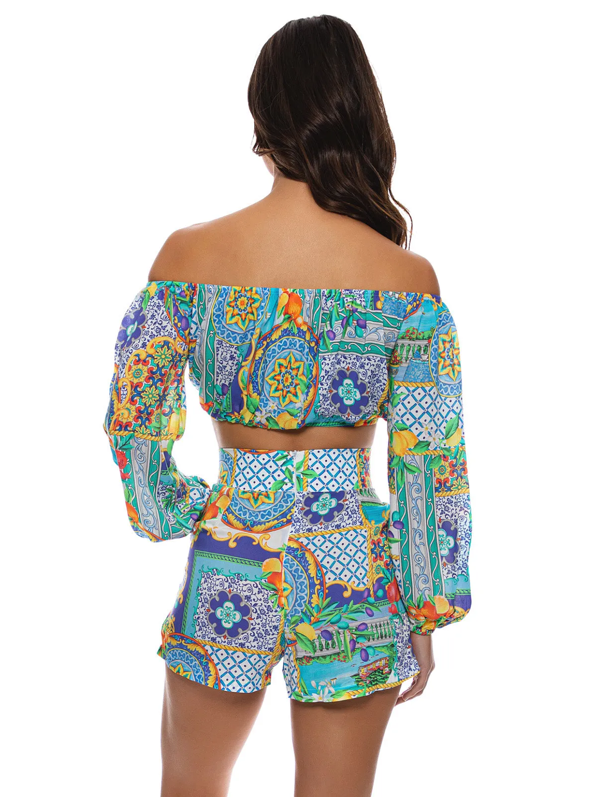 Crop Blouse-Shorts ::RET