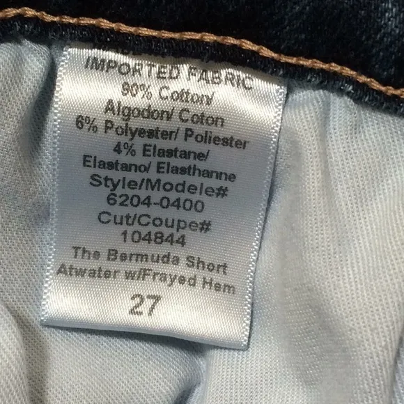 Current/Elliott Bermuda Cutoff Denim Shorts